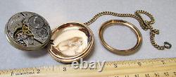 Vintage Hamilton pocket watch 21 jewels 5 positions 10K gold filled, not working