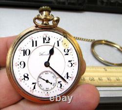 Vintage Hamilton pocket watch 21 jewels 5 positions 10K gold filled, not working