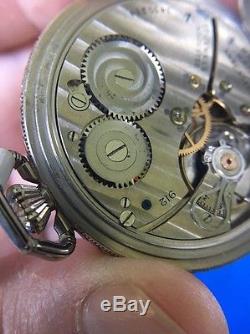 Vintage In Box Hamilton Pocket Watch 17j 12s Jewel 912 Model 2 Nice Clean