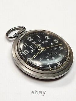 Vintage L. L. Bean Hamilton Mechanical Field Pocket Watch