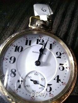 Vintage Men's Hamilton 992 Railroad Pocket Watch