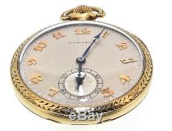 Vintage Solid 14K Yellow Gold Hamilton Pocket Watch Excellent condition