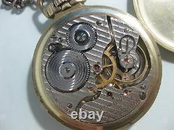 Vintage Vintage 14k Gold Filled Hamilton 21j 992 Pocketwatch Double Roller, USA