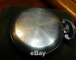 Vintage WW2 US Military Hamilton G. C. T. Pocket watch Rare and Nice