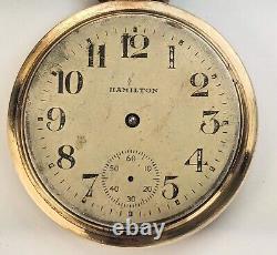 Vintage Watchmakers Estate Hamilton 18s 926 Pocket Watch Running