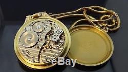 Vintage10k Gold filled hamilton 992B Railroad Grade Pocket Watch 6 position 21J