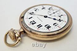 Vtg 1920s Hamilton 992 16s 21J Pocket Watch Swing-Out Philadelphia Case Running