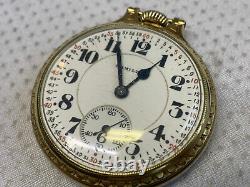 Vtg 1925 Hamilton Pocket Watch 2337205 Grade 992 16S 21J Model 2 RUNNING