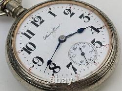 Vtg Antique 18s Hamilton Grade 924 17 Jewel Pocket Watch Two Tone NOT RUNNING