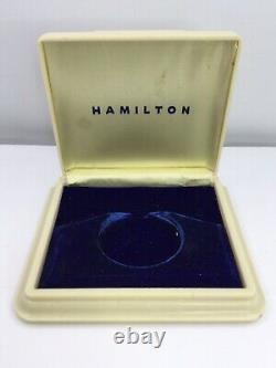 Vtg Hamilton Beige Pocket Watch Box Fits 42mm Watch (b203)