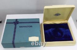 Vtg Hamilton Beige Pocket Watch Box Fits 42mm Watch (b204)