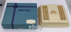 Vtg Hamilton Beige Pocket Watch Box Fits 42mm Watch (b204)