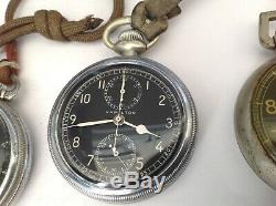 Vtg Hamilton, Elgin Military Pocket Watch Lot. G. C. T, Model 23, Type A-8