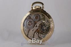 WOW 1912 Hamilton 950 16S 23J Railroad Pocket Watch Salesman Like Display Back
