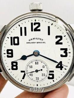 WOW 1948 Hamilton 992B 16S 21J Railroad Pocket Wrist Watch Salesman Accurate