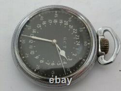 WW2 1944 Hamilton GCT 4992B 22 Jewels Military Navigation Pocket Watch