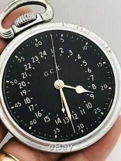 WWII 1941 Hamilton 4992B GCT 16S 22J Navigation Pocket Watch Runs