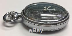WWII Hamilton Military Chronograph 1942 16s 19 Jewel Model 23 Pocket Watch WW2