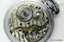 WWII Military Hamilton 4992B 22 Jewel Pocket Watch with Gov't Contract info