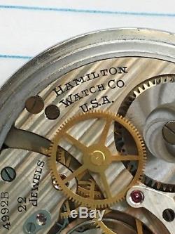 WWII Military US Navy Hamilton 5740 GCT Aircraft Navigational Pocket Watch