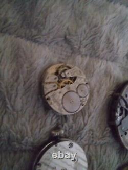 Waltham Hamilton 17j Pocket Watch Movement Lot Of 13 Not Running Molly Stark