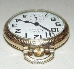 Working 1964 HAMILTON Railway Special 21J Railroad Grade 992B Pocket Watch 10k