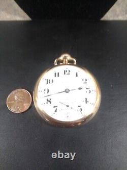 Working Antique 1923 Hamilton 978 Pocket Watch with GF Case