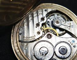 Working Hamilton Model 914 17j Gold Filled Pocket Watch 26062