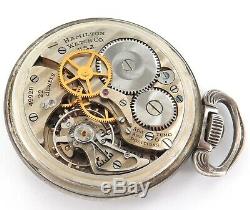 Ww2 1942 Hamilton Gct Master Navigator 4992b 16s 21j 6 Adj Pocket Watch