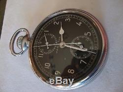 Wwii Hamilton Military Pocket Watch Chronograph Model 23 W-535-ac-28072