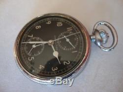 Wwii Hamilton Military Pocket Watch Chronograph Model 23 W-535-ac-28072