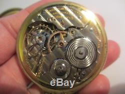 Xfine Antique Hamilton 992 / 21 Jewel 10k Gold Filled Railroad Pocket Watch-nr
