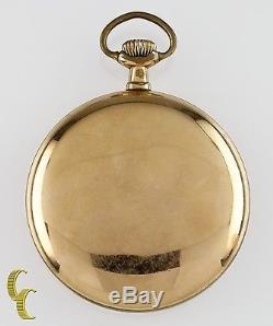 Yellow Gold Filled Hamilton Antique Pocket Watch Gr 992 21 Jewels Size 16S 1913